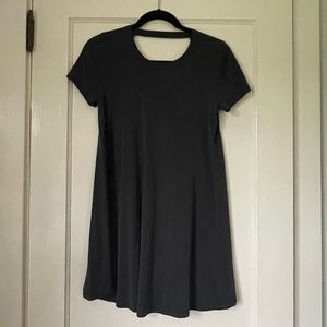 Navy blue scoop neck dress